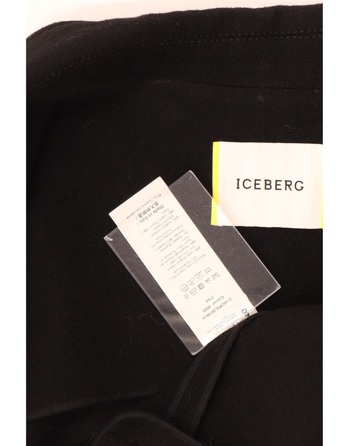 Iceberg Damen-Blazer mit lockerer Passform, zweireihig, Gr. 40, Schwarz
