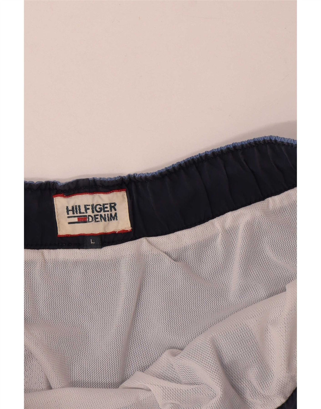 Tommy Hilfiger Herren Badeshorts mit Grafik, Größe L, Blau, Polyester