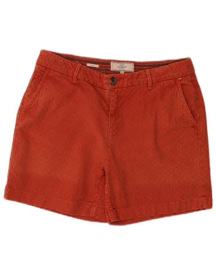 Fat Face Damen Chinoshorts UK 12 Medium W32 Rote Baumwolle