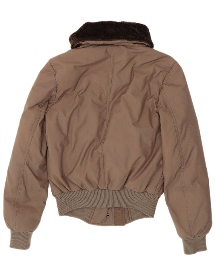 Gas Damen Wattierte Jacke EU 40 Mittelbraunes Polyamid