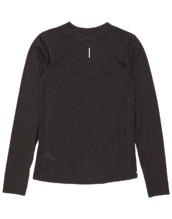Nike Herren Dri Fit Top Langarm Small Schwarz Polyester