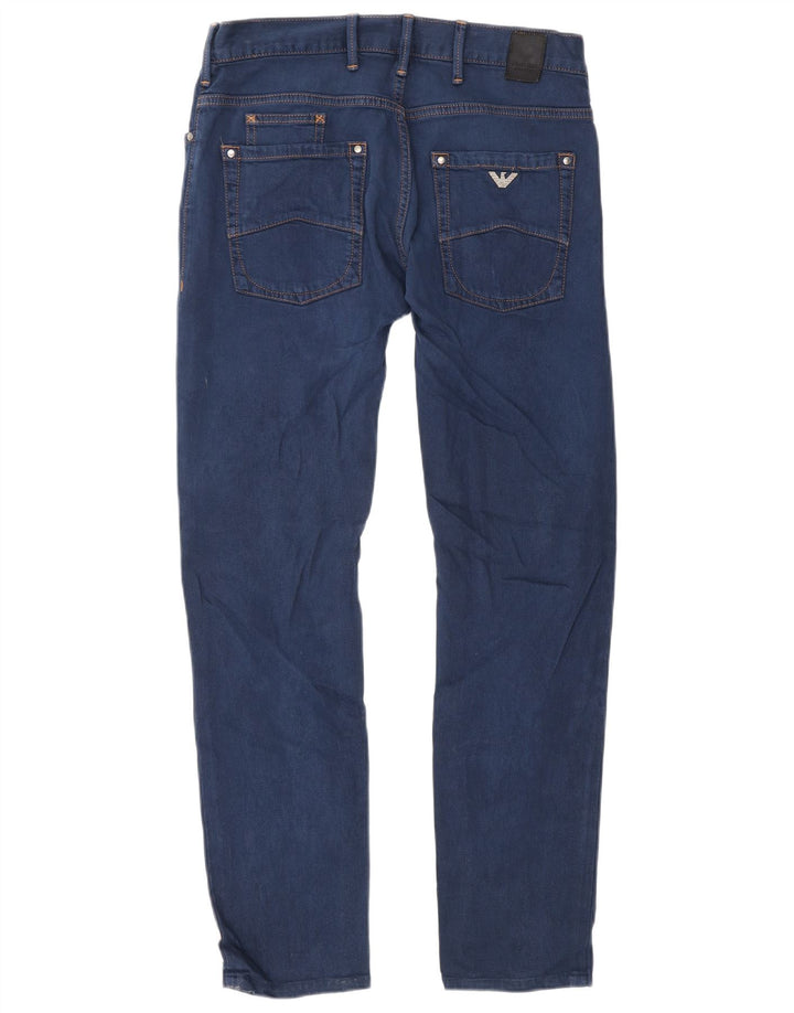 Armani Herren Slim Jeans W31 L30 Blaue Baumwolle