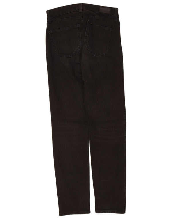 Lee Damen Straight Jeans W26 L28 Schwarz