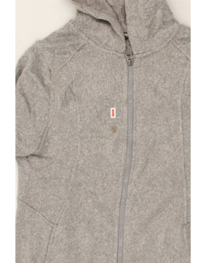 EDDIE BAUER Womens Zip Hoodie Sweater UK 12 Medium Grey Polyester Vintage Eddie Bauer and Second-Hand Eddie Bauer from Messina Hembry 