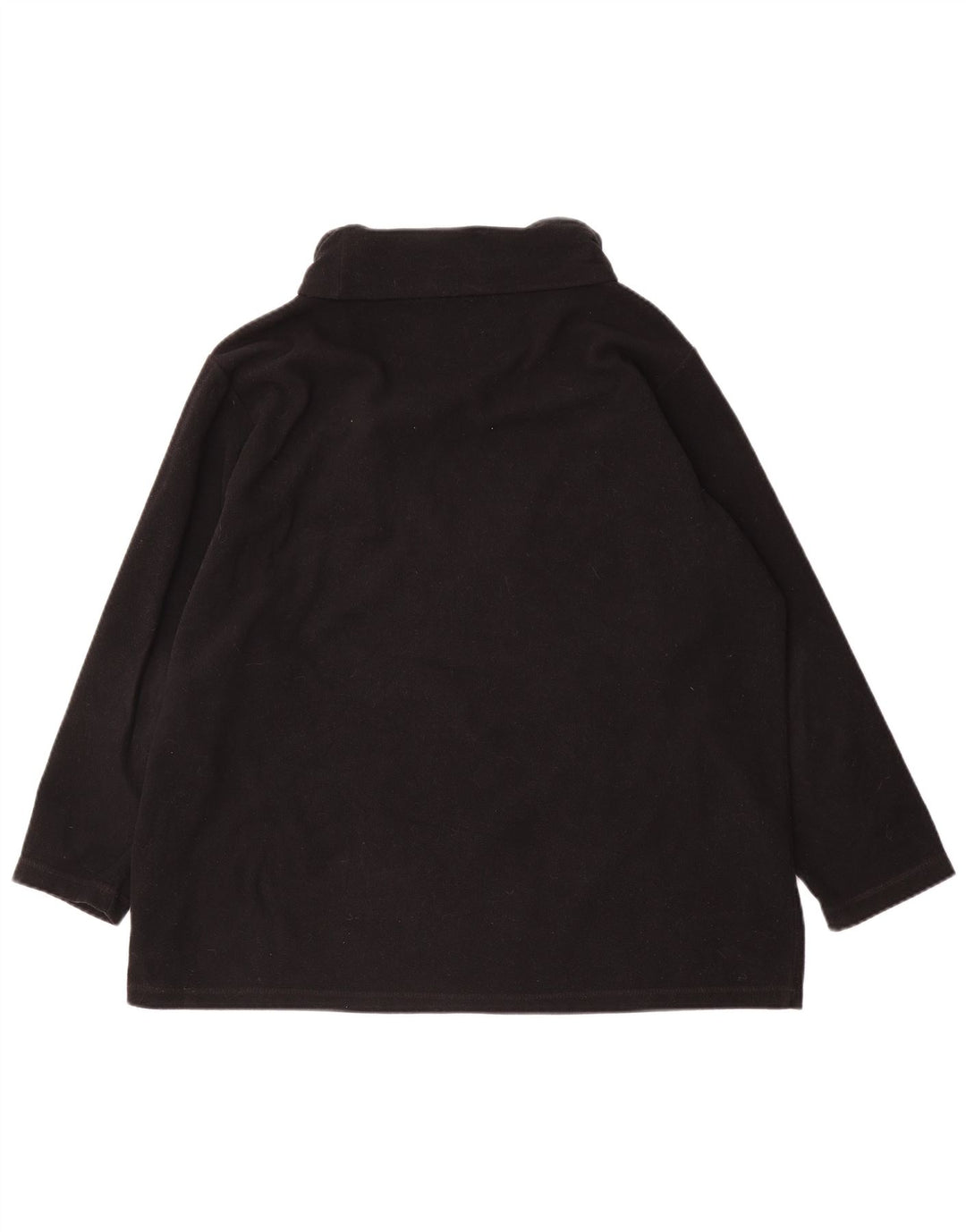 Marks & Spencer Damen Übergroßer Fleecepullover UK 18 XL Schwarz Polyester