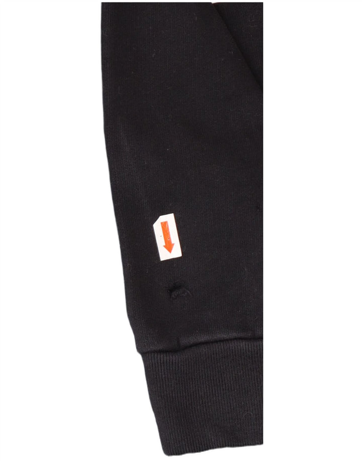 CALVIN KLEIN JEANS Mens Graphic Sweatshirt Jumper Small Black Cotton