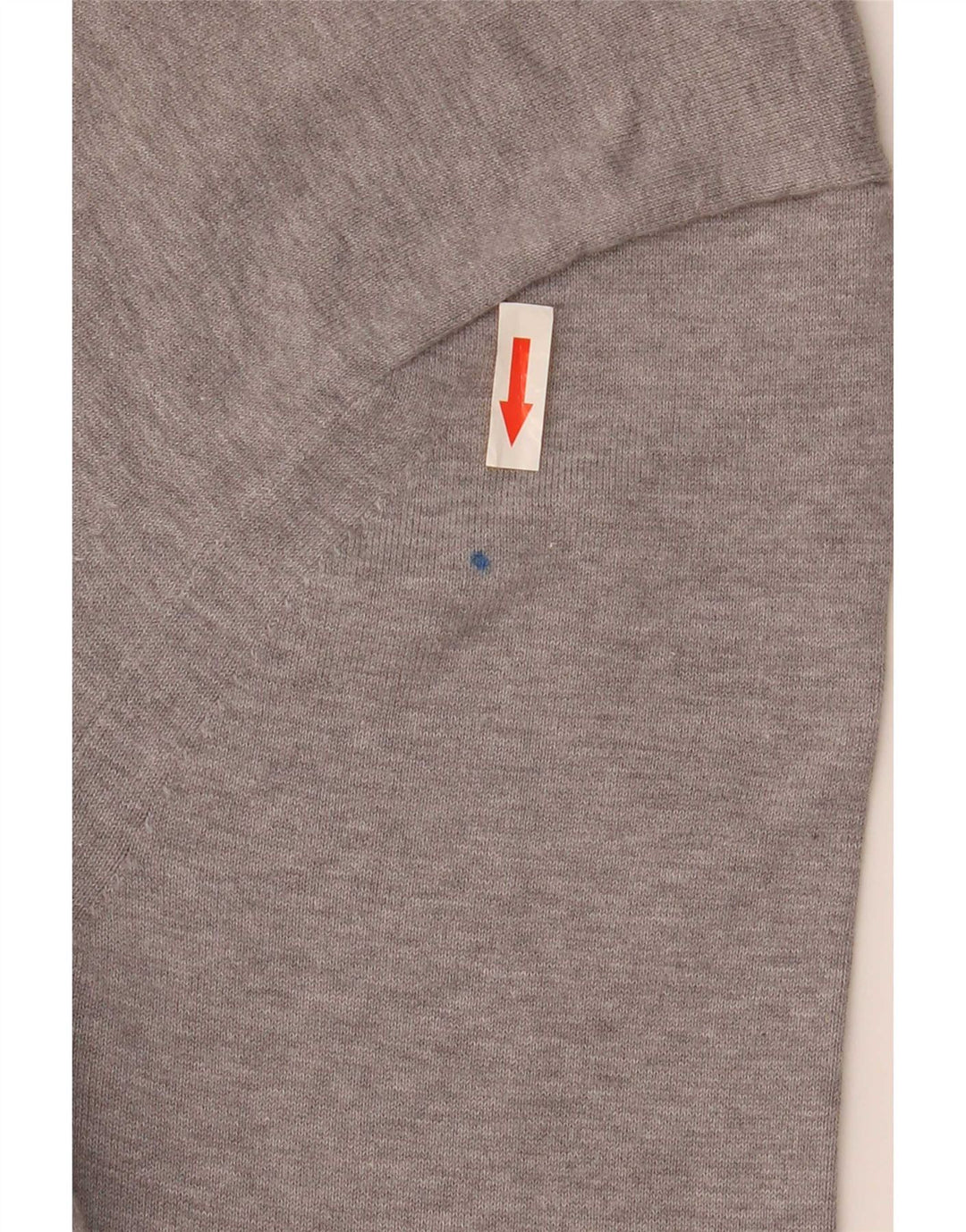 Tommy Hilfiger Herren-Pullover mit Rundhalsausschnitt, Größe S, graue Baumwolle