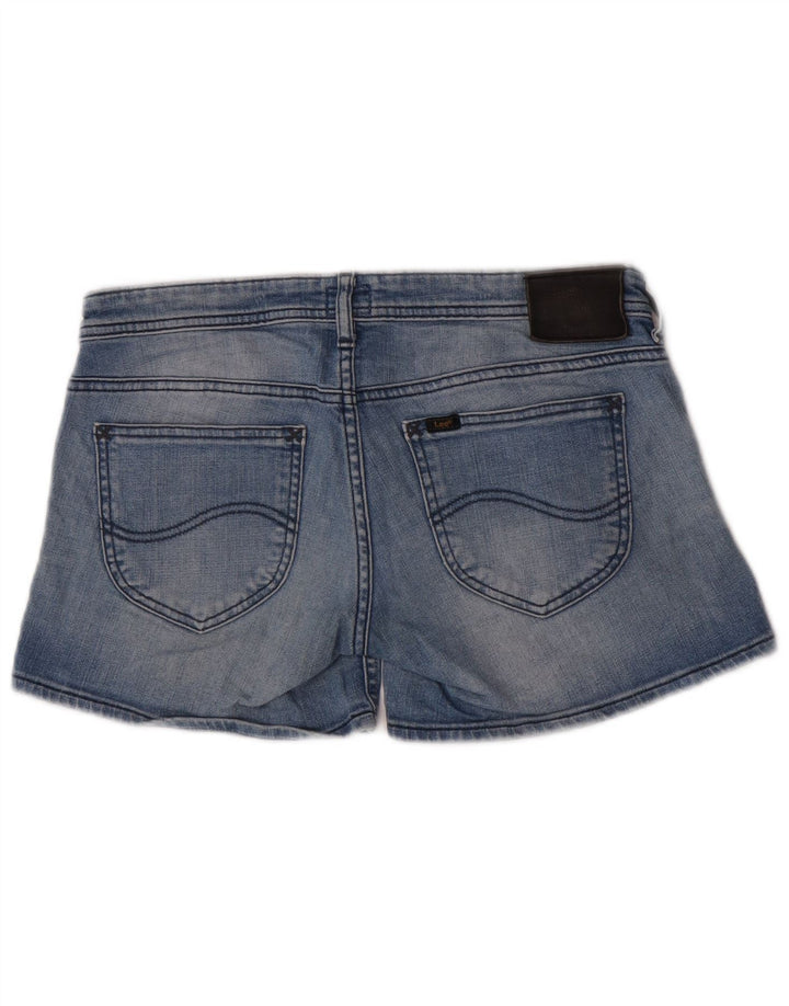 Lee Damen Lynn Denim Shorts W29 Mittelblaue Baumwolle