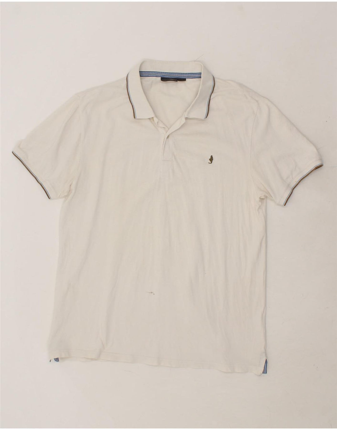 MARLBORO CLASSICS Mens Polo Shirt 2XL White Cotton Vintage Marlboro Classics and Second-Hand Marlboro Classics from Messina Hembry 