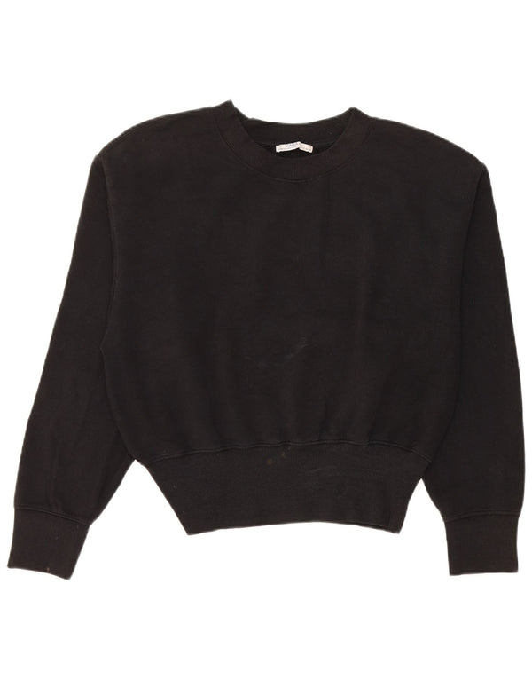 Zara Damen Sweatshirt Pullover UK 16 Large Schwarz