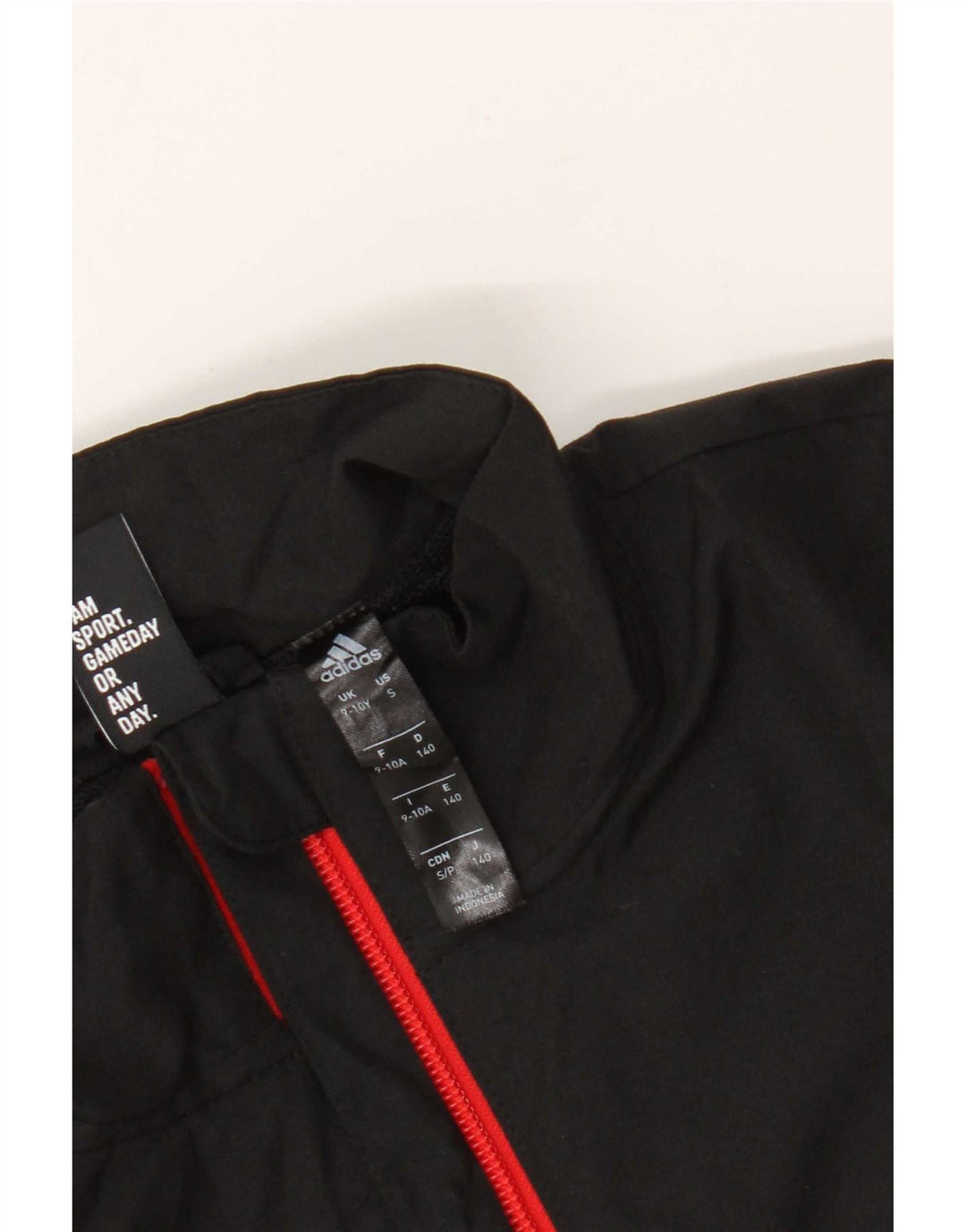 Adidas Jungen Grafik-Trainingsanzug-Top-Jacke, 9–10 Jahre, Schwarz, Farbblock