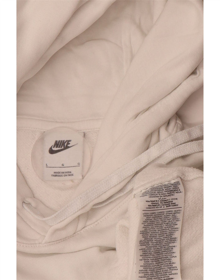 Nike Herren Kapuzenpullover, groß, aus weißer Baumwolle