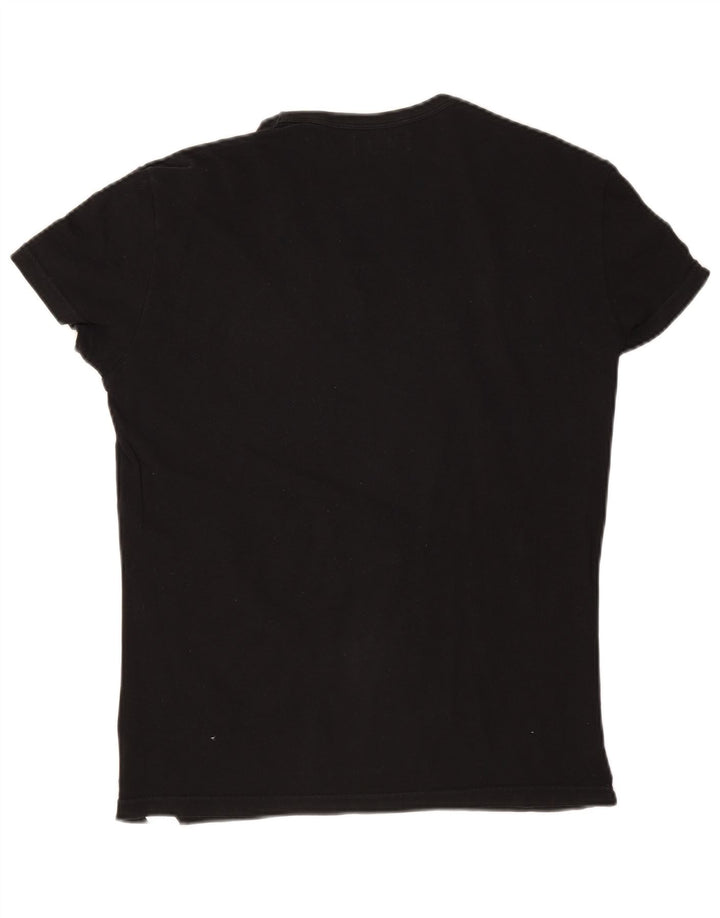 Emporio Armani Herren T-Shirt Top Medium Schwarz Baumwolle