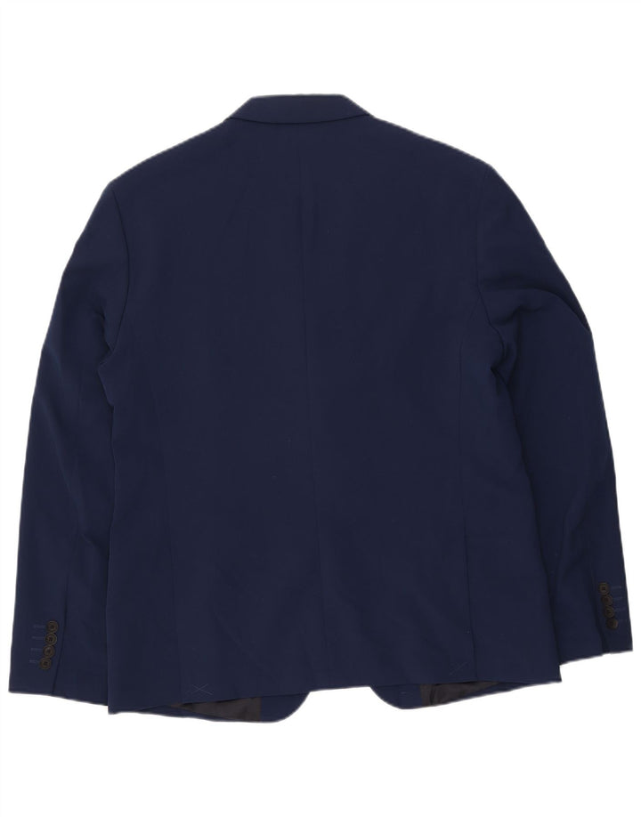 ZARA Herren 2-Knopf-Blazerjacke EU 54 XL Marineblau