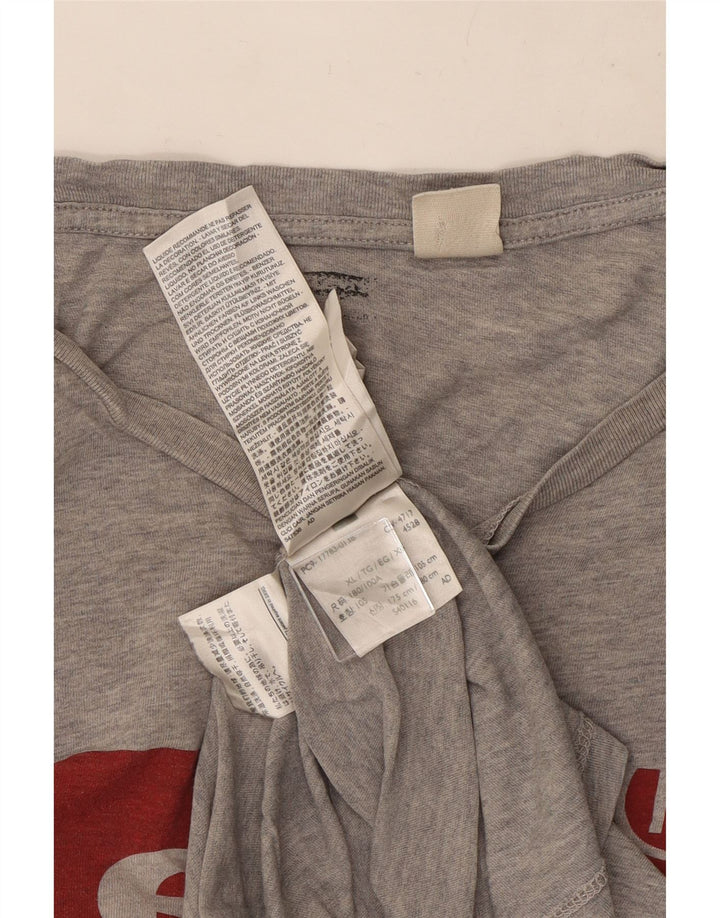 Levi's Herren-T-Shirt mit Grafik, XL, grau meliert, Baumwolle