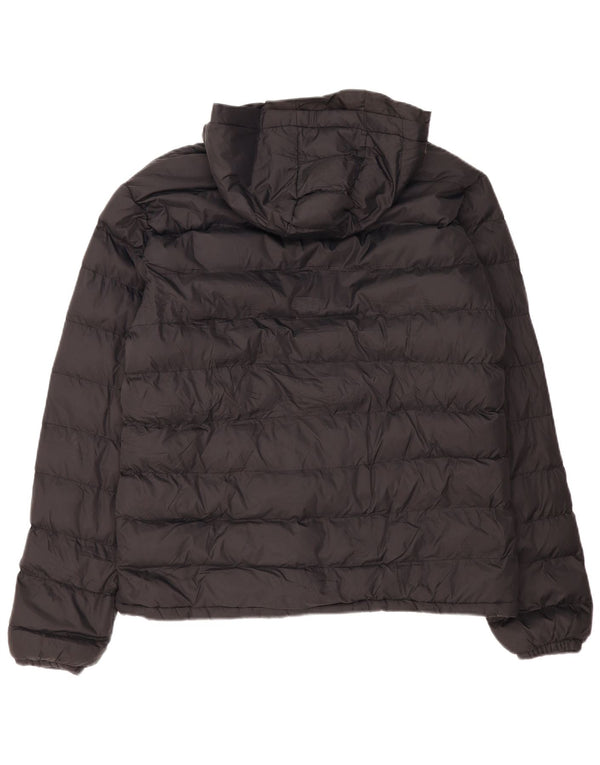 Mountain Warehouse wattierte Herrenjacke mit Kapuze, UK 42 XL, schwarzes Nylon