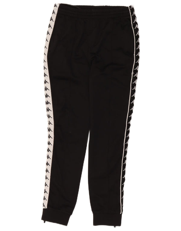 Kappa Damen-Trainingshose, Jogginghose, UK 10, Größe S, Schwarz, Farbblock