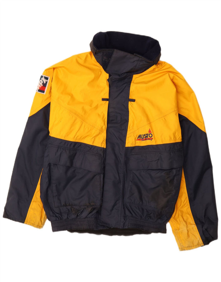 Musto Herren Ski-Jacke UK 40 Groß Gelb Colourblock Nylon