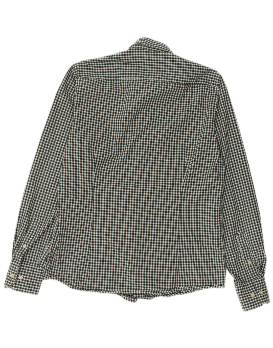 Barbour Herren-Hemd mit maßgeschneiderter Passform, kleine grüne Gingham-Baumwolle