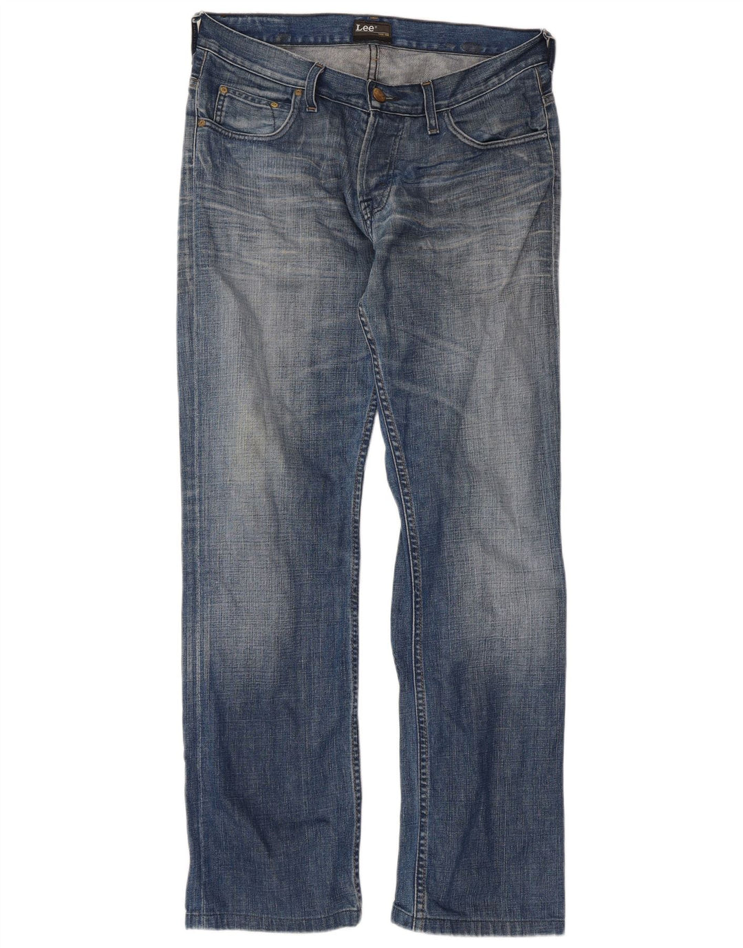 Lee Herren Straight Jeans W32 L31 Blau