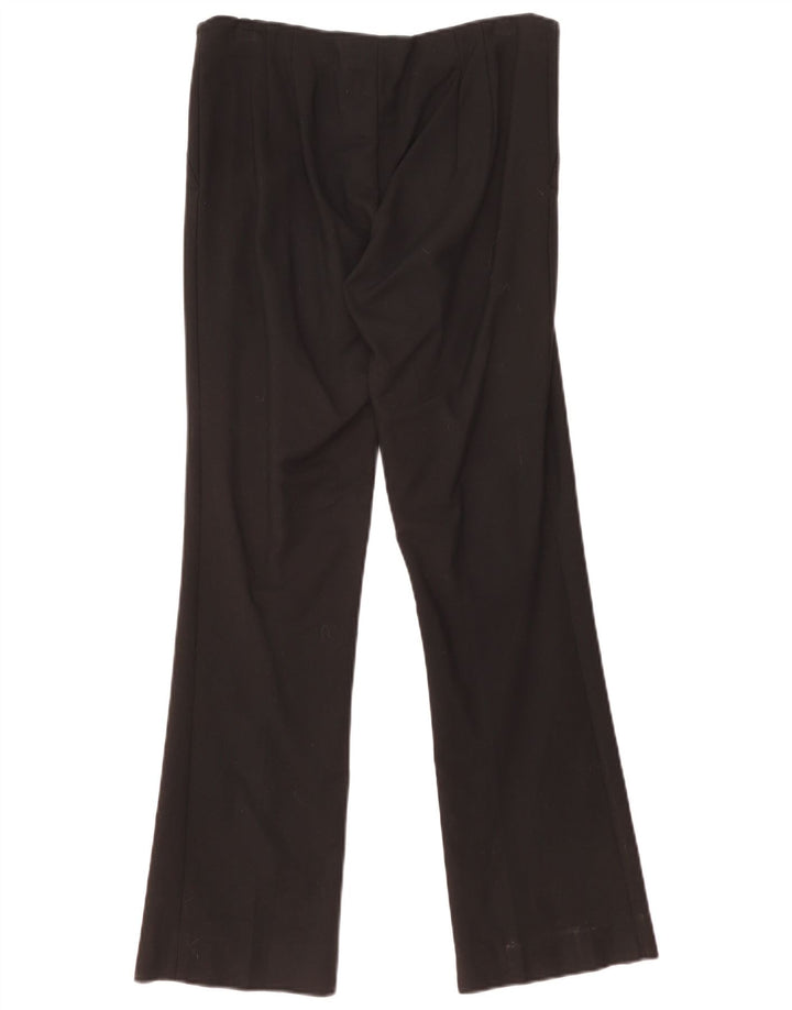 Zara Damen Bootcut Freizeithose Medium W30 L30 Schwarz Baumwolle