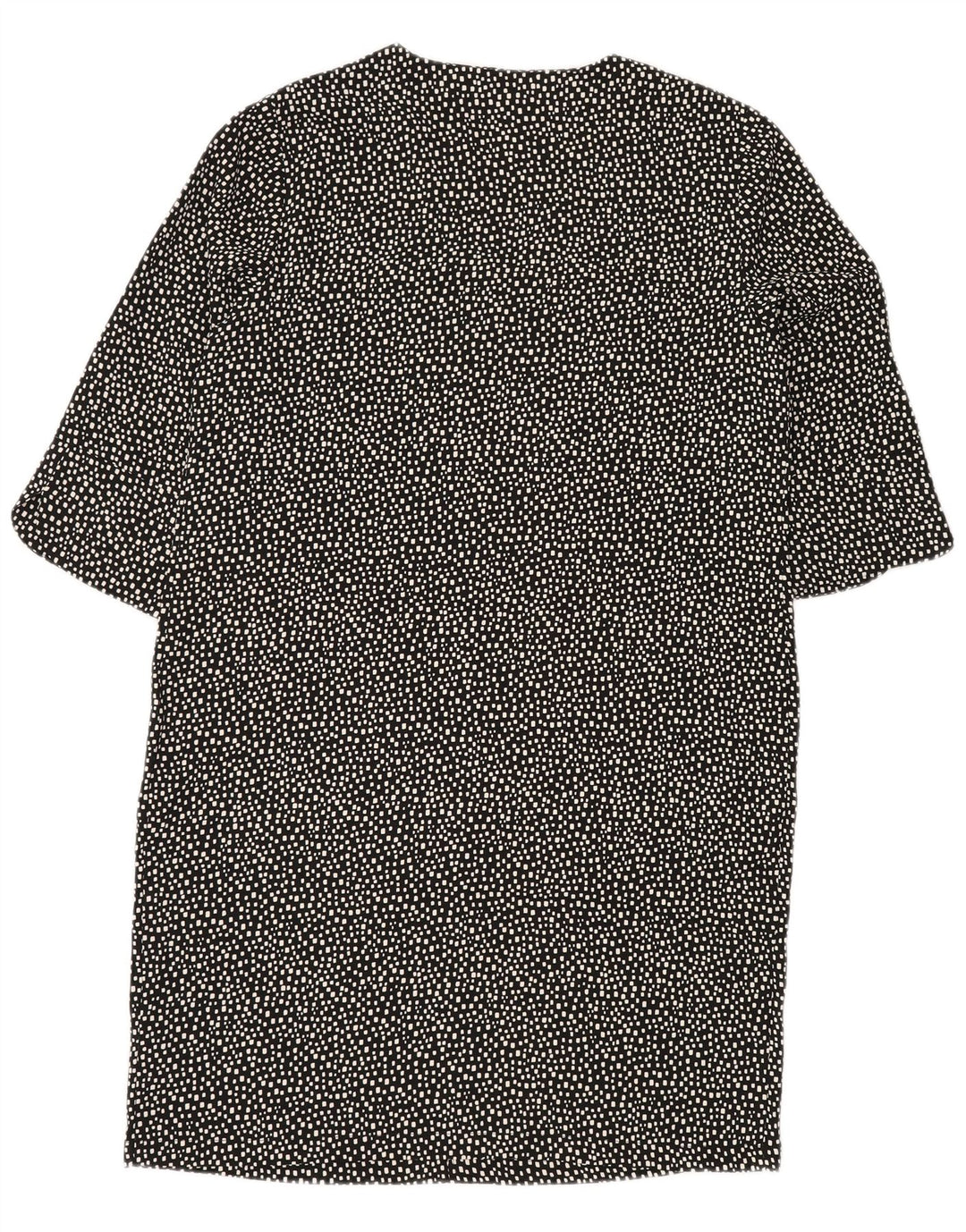 MARKS & SPENCER Damen Etuikleid UK 14 Großes schwarzes geometrisches Polyester