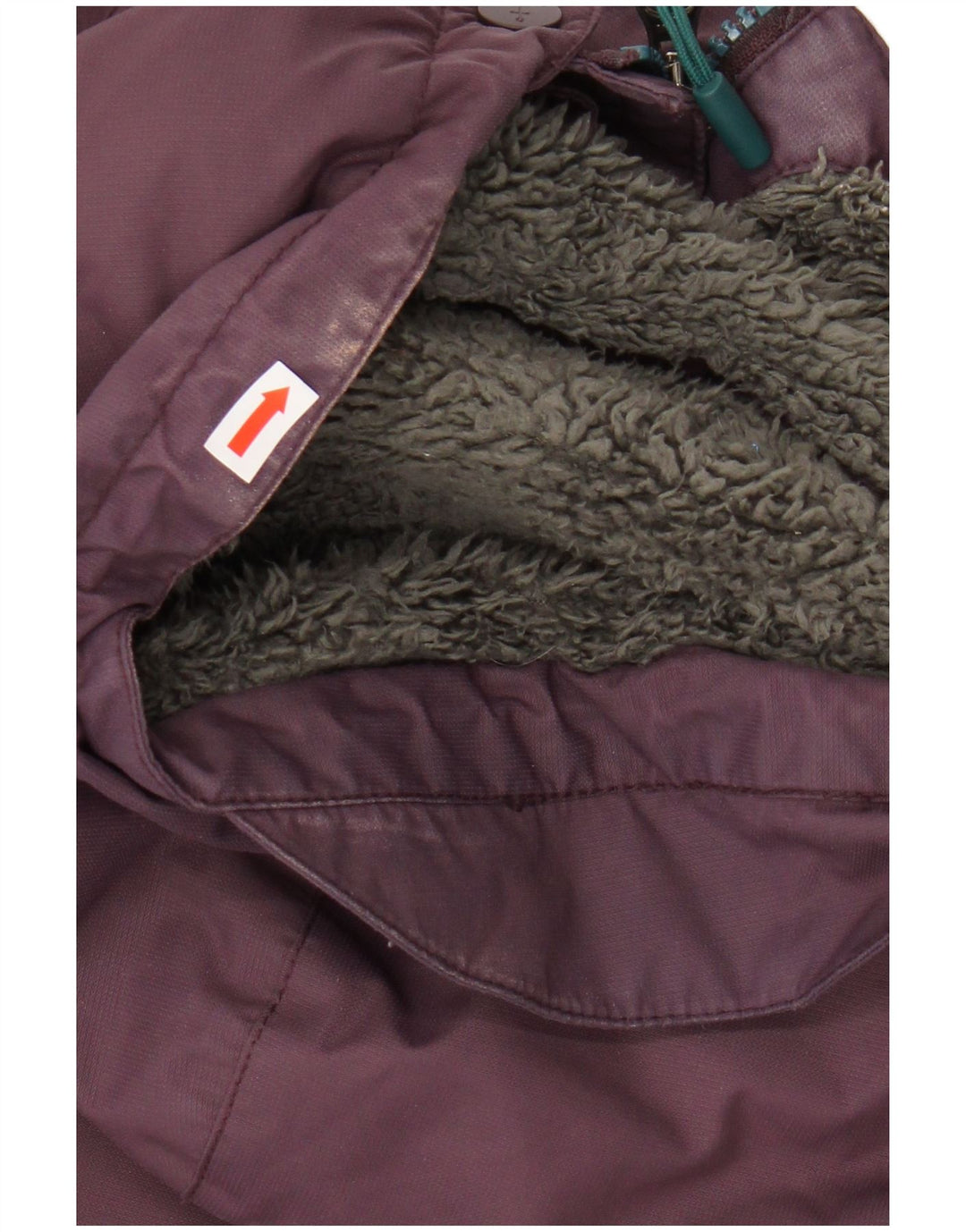 SEASALT CORNWALL Damen Kapuzen-Sherpa-Regenmantel UK 16 Large Burgund