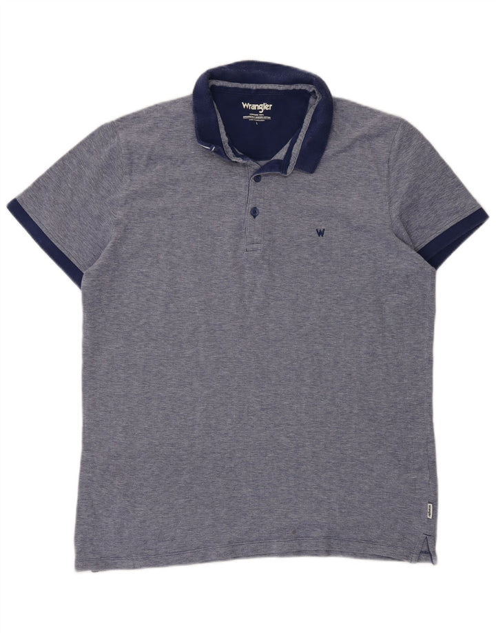 Wrangler Herren-Poloshirt, groß, marineblau, Baumwolle