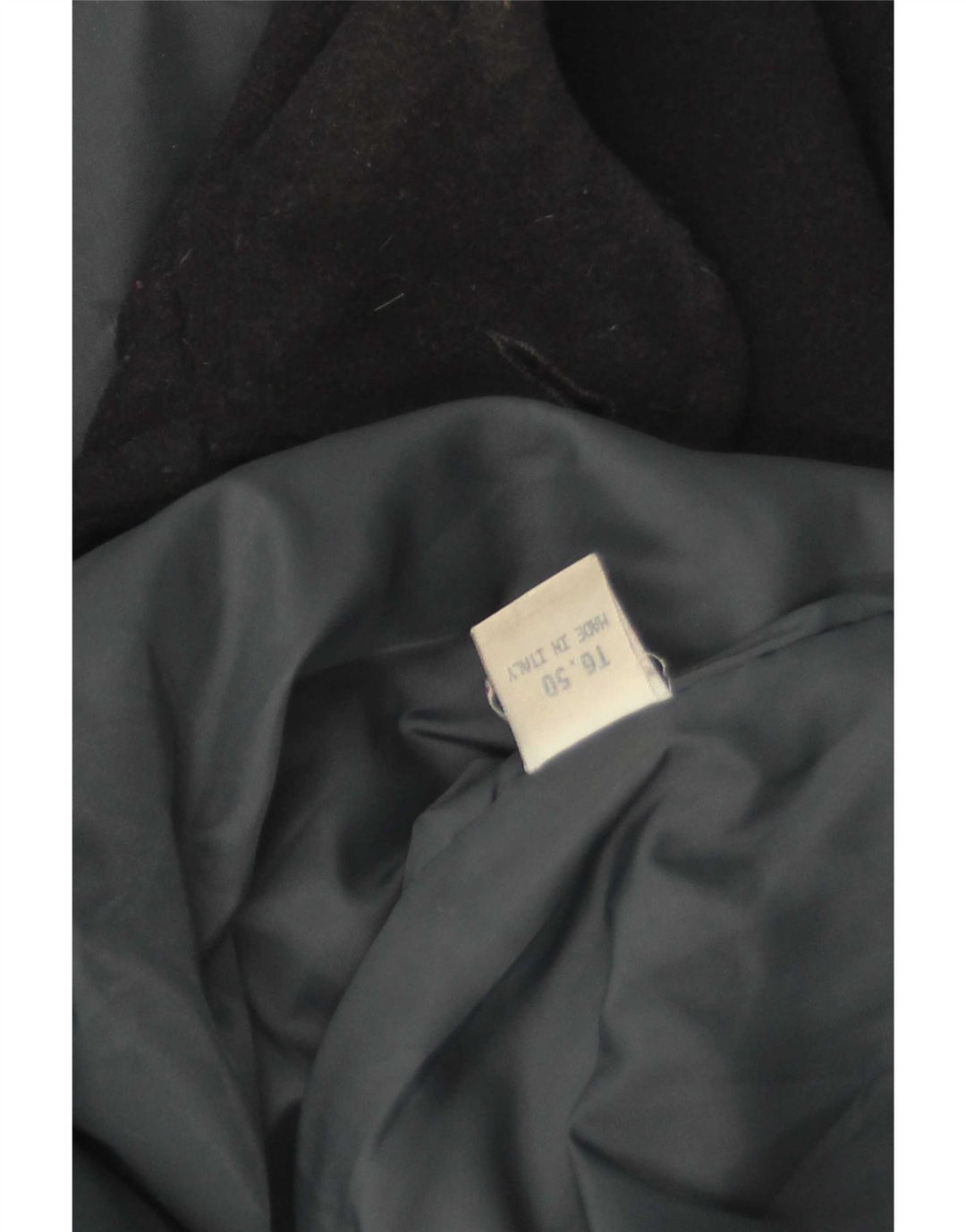 Vintage Herren Dufflecoat mit Kapuze IT 50 Große marineblaue Wolle