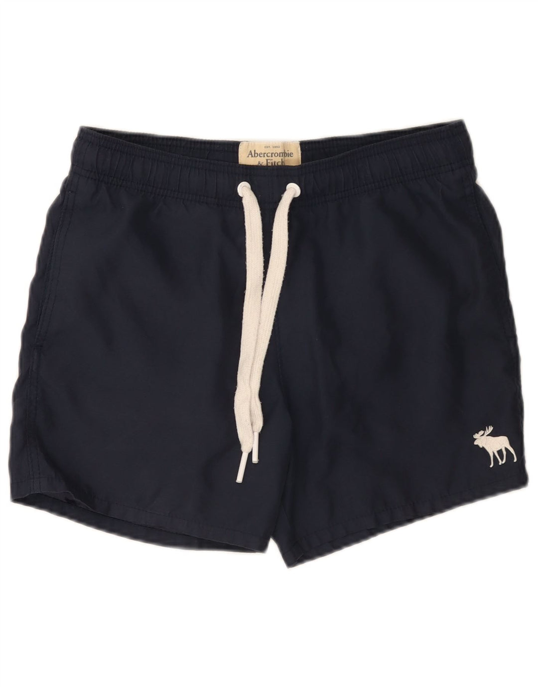 Abercrombie & Fitch Herren-Badeshorts, Größe S, Marineblau, Polyester