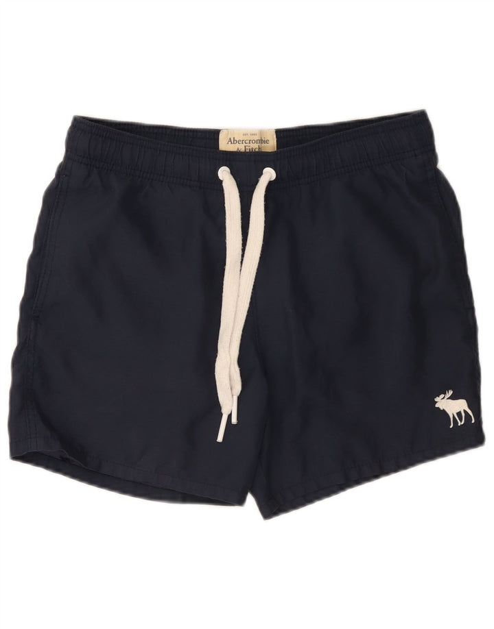 Abercrombie & Fitch Herren-Badeshorts, Größe S, Marineblau, Polyester