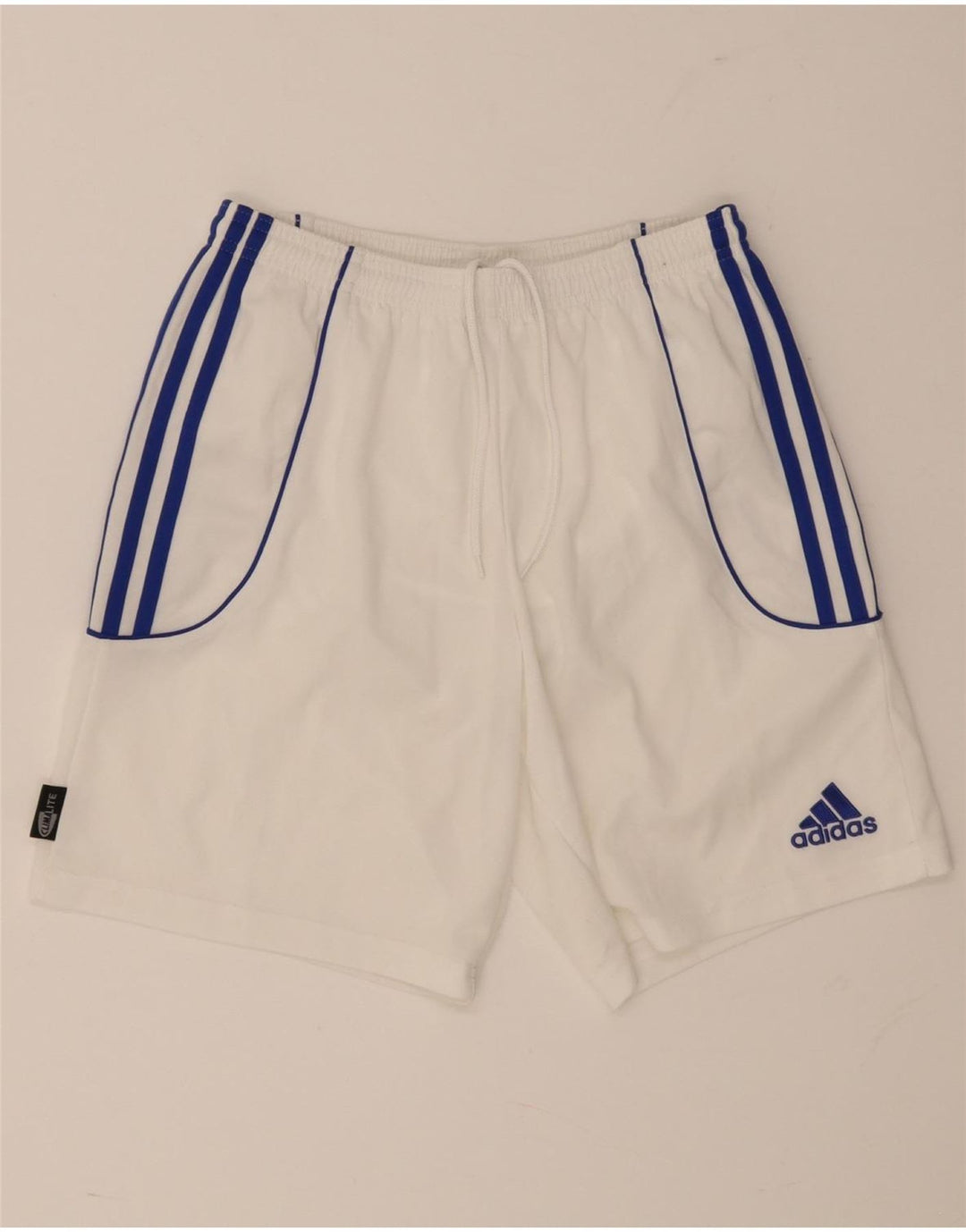 Adidas Herren Climalite Sport Shorts Small Weiß Colourblock Polyester