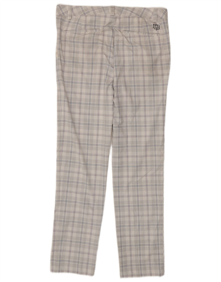 PUMA Slim Chino-Hose für Herren, W34, L34, weiß kariertes Polyester