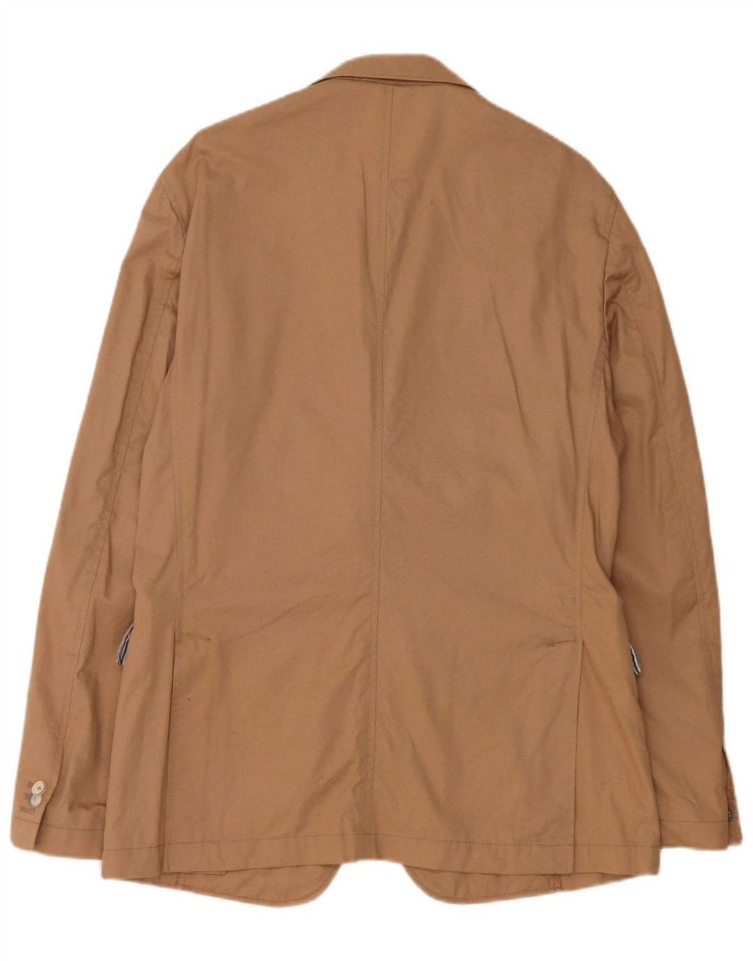 Henry Cottons Herren-Blazer mit 2 Knöpfen, schmale Passform, IT 52, XL, Beige, Baumwolle