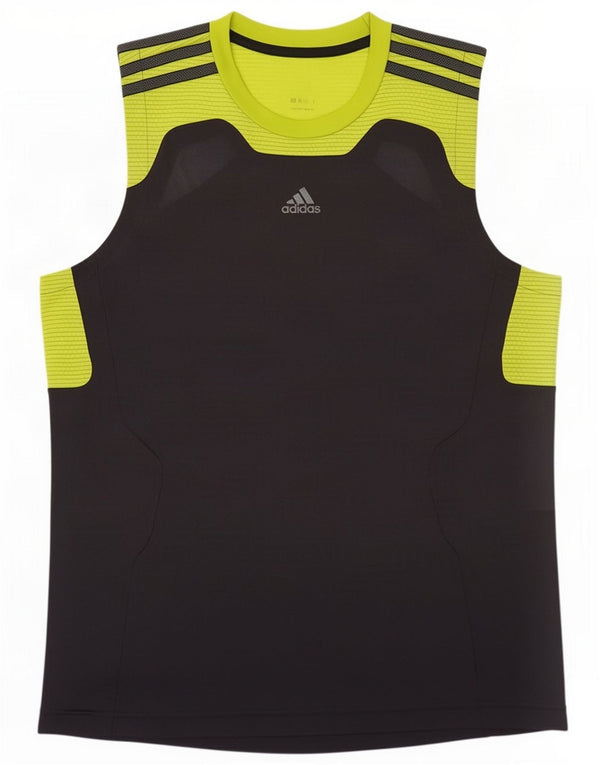 Adidas Jungen-Trägershirt, 13–14 Jahre, Grau, Farbblock