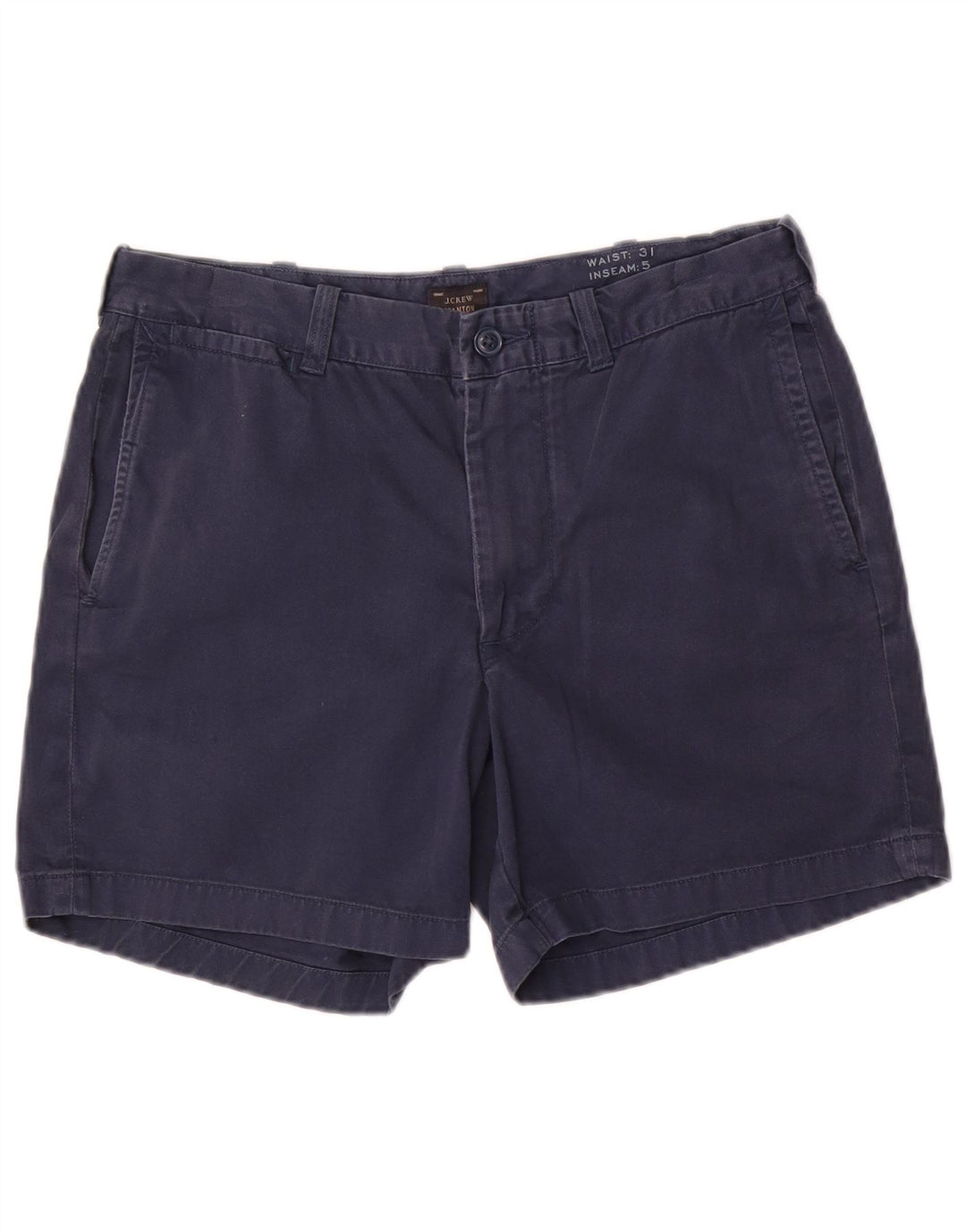 J. Crew Damen Stanton Chino Shorts W31 Mittelmarineblaue Baumwolle