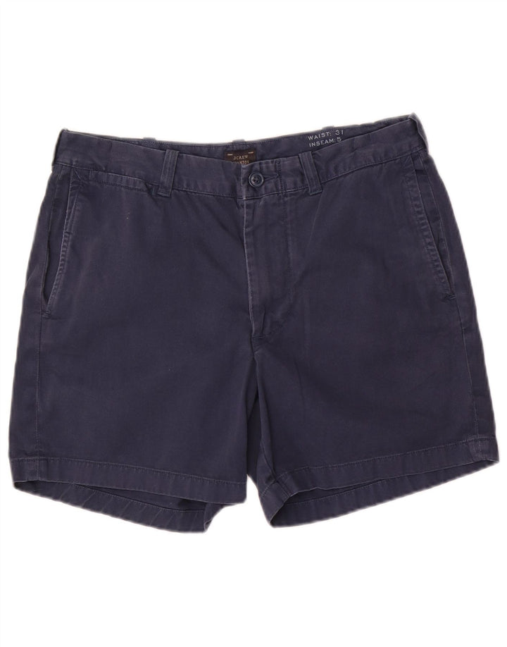J. Crew Damen Stanton Chino Shorts W31 Mittelmarineblaue Baumwolle
