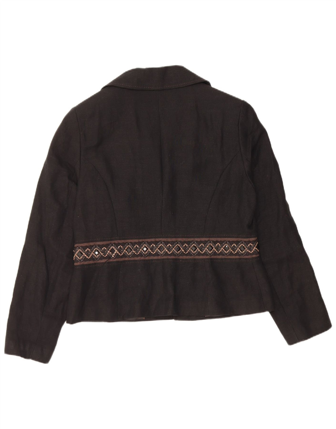 Marks & Spencer Damen Autograph Blazer Jacke UK 16 Large Schwarz Leinen