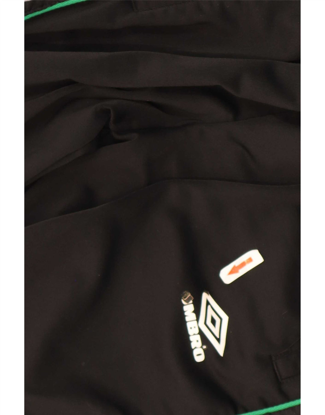 Umbro Herren-Trainingshose mit Grafik, groß, schwarzes Farbblock-Polyester