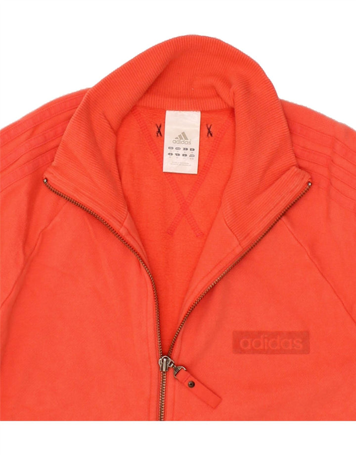 ADIDAS Womens Tracksuit Top Jacket UK 14 Large Red Cotton Vintage Adidas and Second-Hand Adidas from Messina Hembry 
