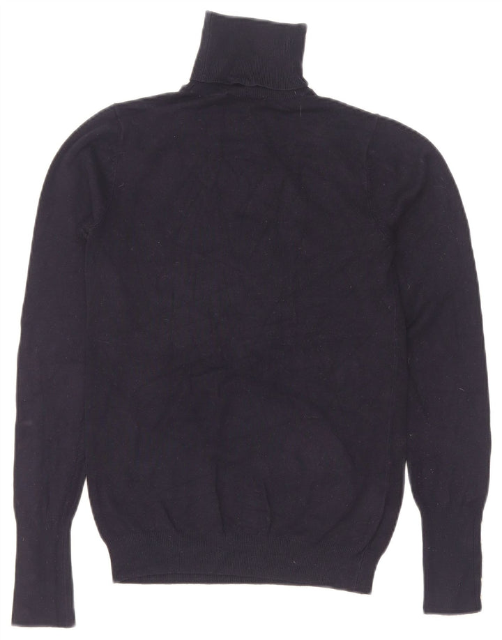 Rollkragenpullover für Damen von Zara, Gr. 8, Marineblau