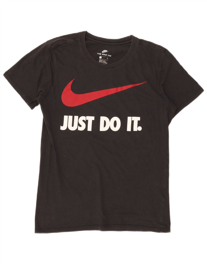 NIKE Herren-T-Shirt mit sportlichem Schnitt und Grafik, Größe S, Schwarz