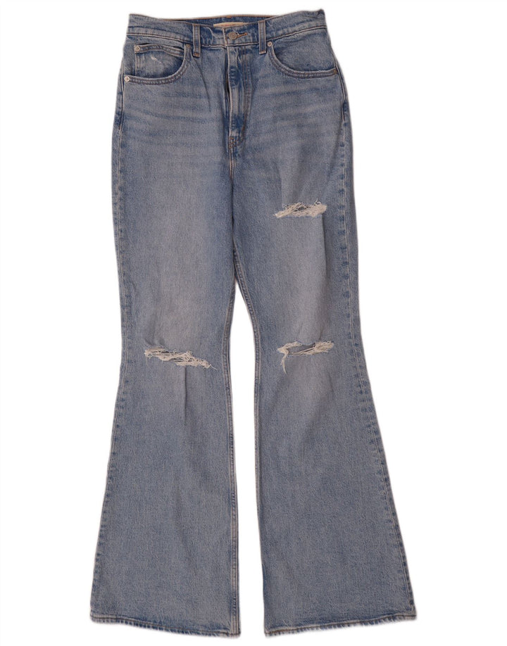 Levi's Damen Distressed High Rise Flared Jeans W29 L32 Blaue Baumwolle