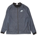 Nike Herren-Trainingsanzugoberteil, XL, blau gefleckte Baumwolle