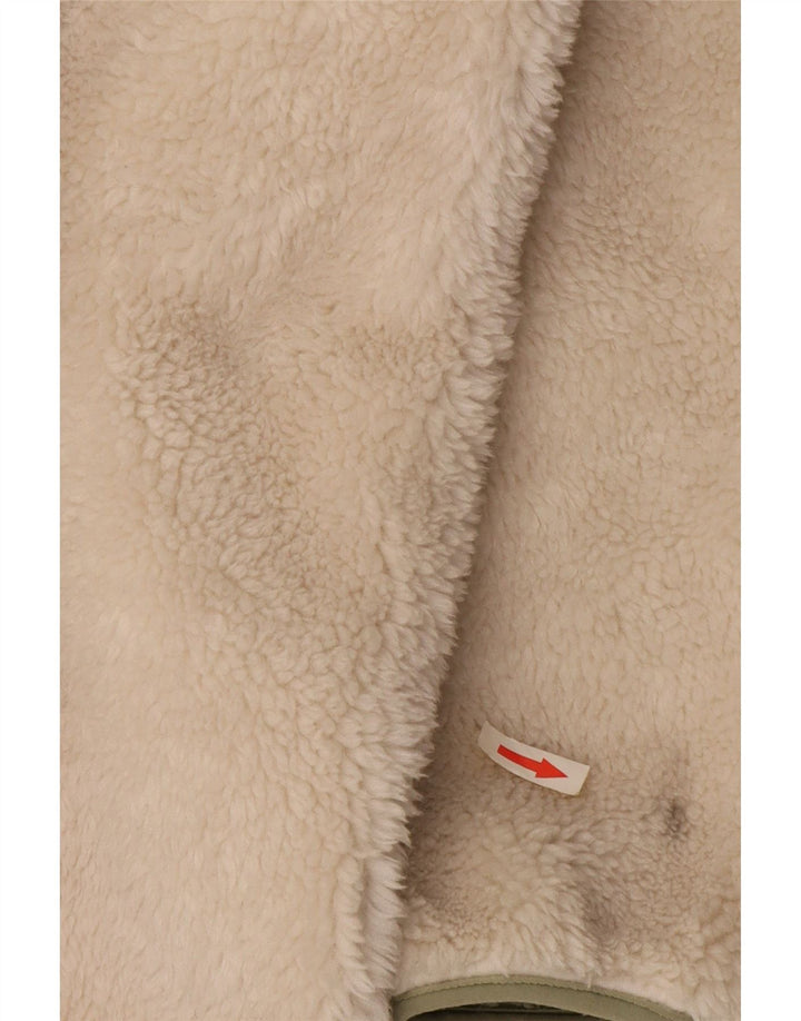 Übergroße Windjacke mit Kapuze von Zara für Damen, Gr. 10, Größe S, gebrochenes Weiß