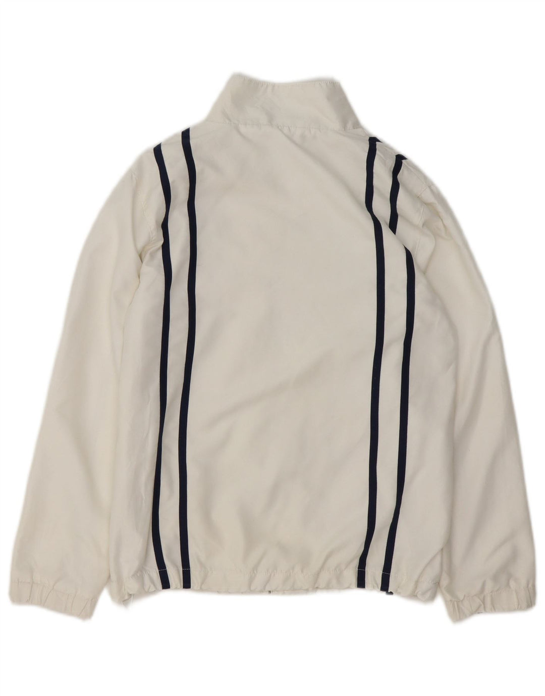 FILA Jungen White Line Trainingsanzug-Top-Jacke, 8–9 Jahre, weißes Polyester