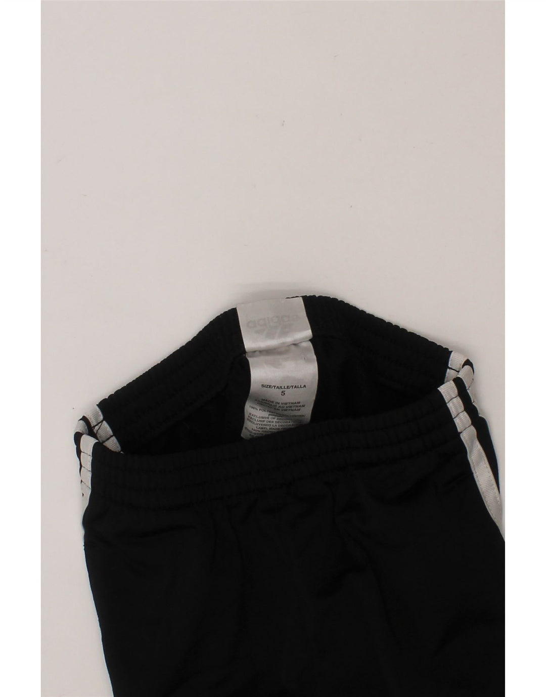 ADIDAS Boys Tracksuit Trousers 4-5 Years  Black Polyester Vintage Adidas and Second-Hand Adidas from Messina Hembry 