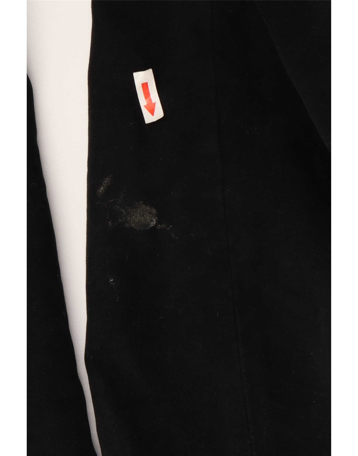Massimo Dutti Herrenmantel EU 48 Mittelschwarze Baumwolle