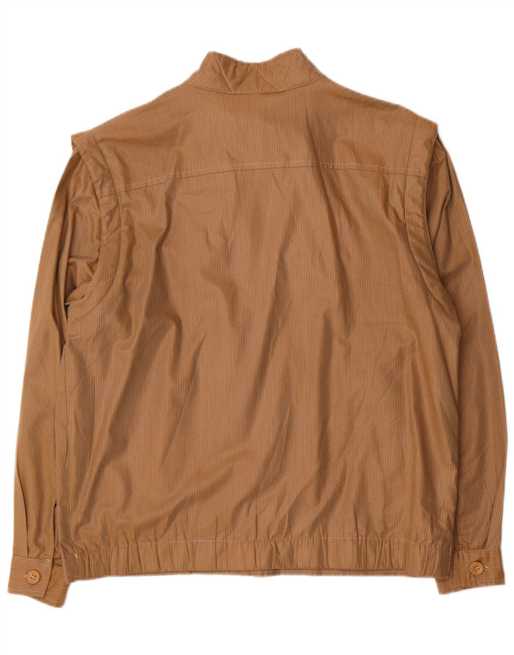 Southern Herren-Utility-Jacke IT 48 Mittelbeige Nadelstreifen-Polyester