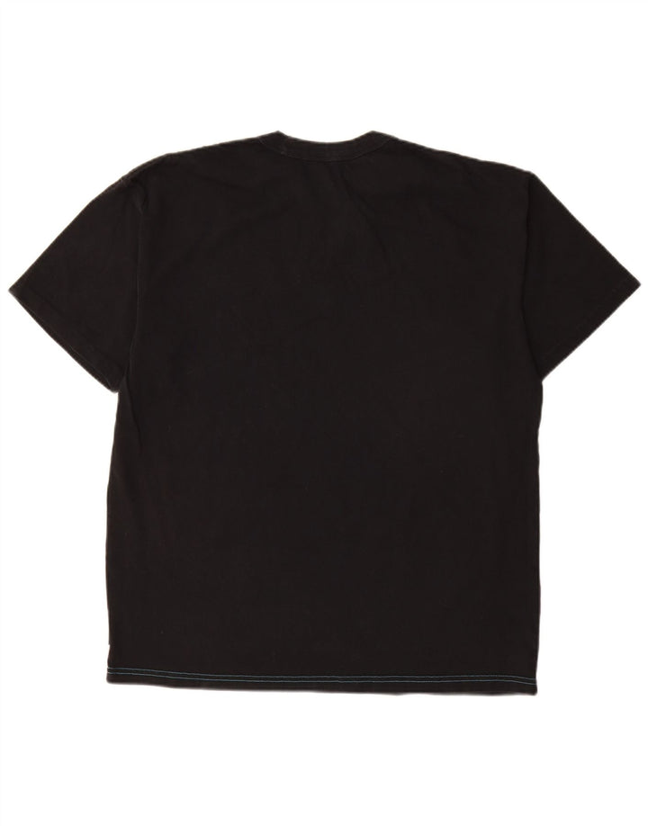 Nike Herren T-Shirt Top Medium Schwarz Baumwolle